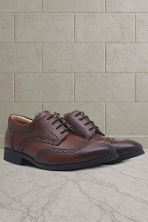 Rakerplus Titan Hakiki Deri Taba Klasik Erkek Genç Ayakkabısı