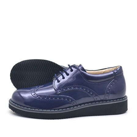 Rakerplus Lacivert Rugan Klasik Erkek Çocuk Ayakkabı