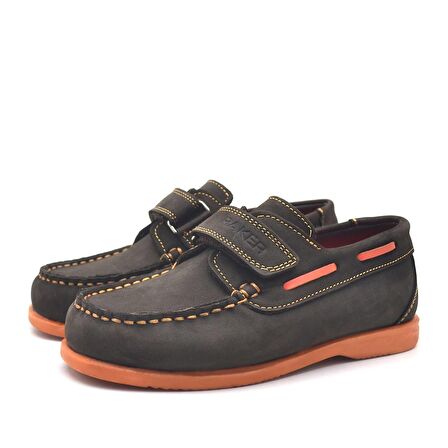 Simurg Hakiki Deri Cırtlı Günlük Erkek Çocuk Ayakkabı