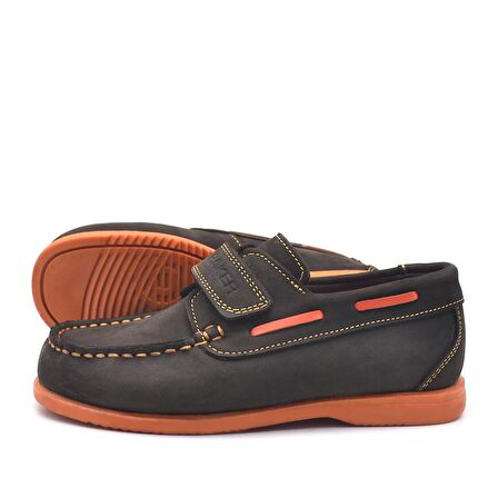 Simurg Hakiki Deri Cırtlı Günlük Erkek Çocuk Ayakkabı