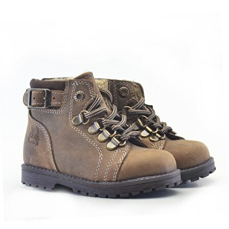 Griffon Hakiki Deri Kum Rengi Kürklü Bebek Bot