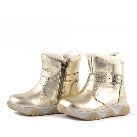 Deriden Parlak Altın Rengi Çocuk Bot