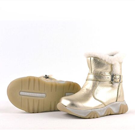 Deriden Parlak Altın Rengi Çocuk Bot