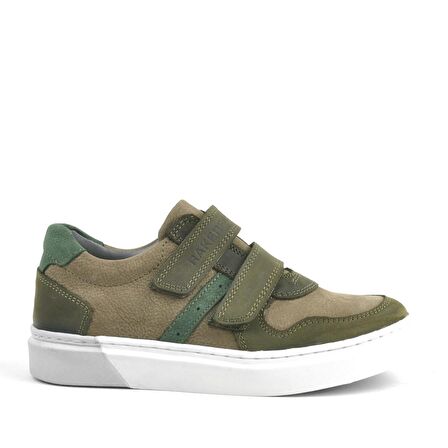 Hakiki Deri Haki Cırtlı Erkek Çocuk Sneaker