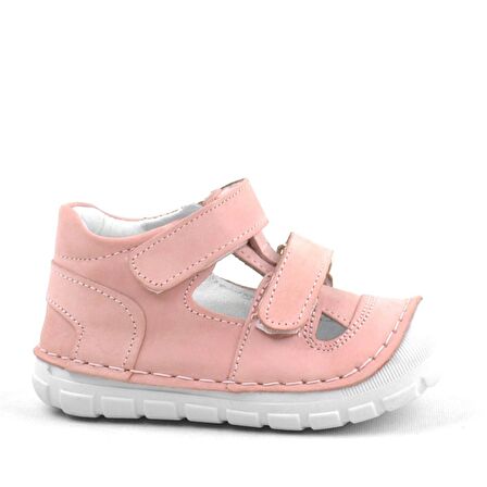 Rakerplus Hakiki Deri Pembe Yazlık İlk Adım Ayakkabısı