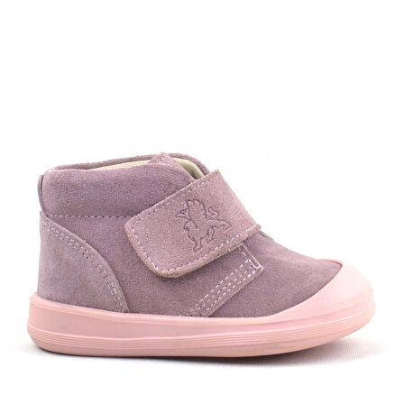 Rakerplus Hakiki Deri Pembe Cırtlı Kız Bebek Bot