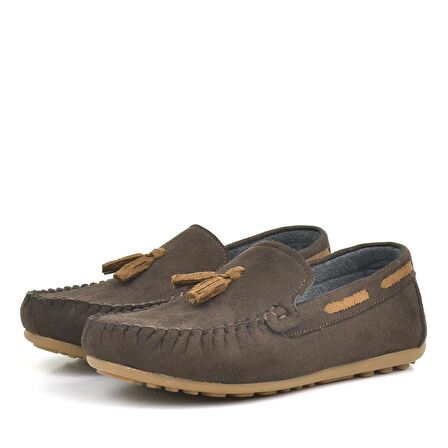 Rakerplus Kahverengi Erkek Çocuk Makosen Ayakkabı