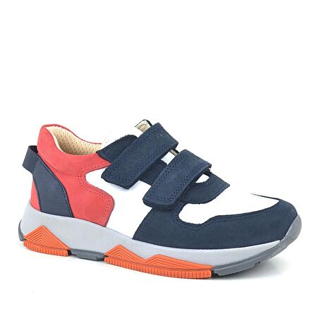 Rakerplus Hakiki Deri Lacivert Çocuk Sneakers Spor Ayakkabı