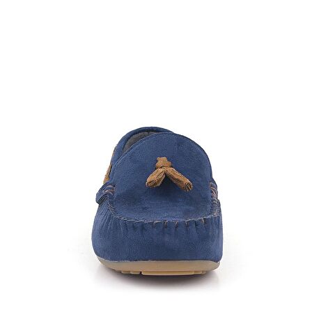 Rakerplus Lacivert Süet Erkek Çocuk Mokasen Ayakkabı