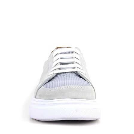 Rakerplus Hakiki Deri Gri Bağcıklı Çocuk Günlük Okul Ayakkabı