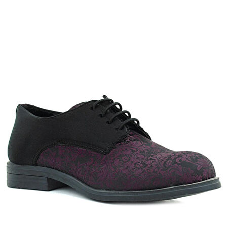 Rakerplus Bordo Siyah Bağcıklı Takım Elbise Klasik Çocuk Ayakkabı