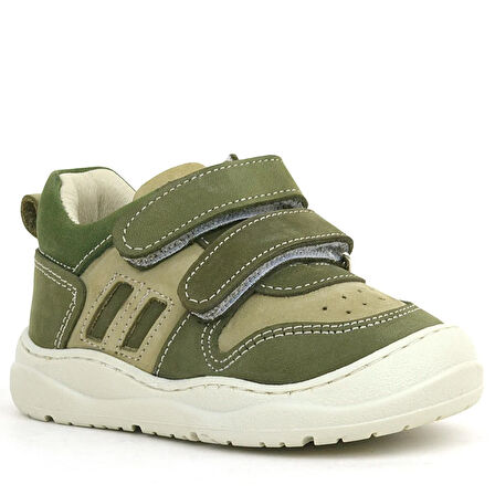 Rakerplus Schaggy Hakiki Deri Haki Yeşili Bebek Spor Ayakkabı