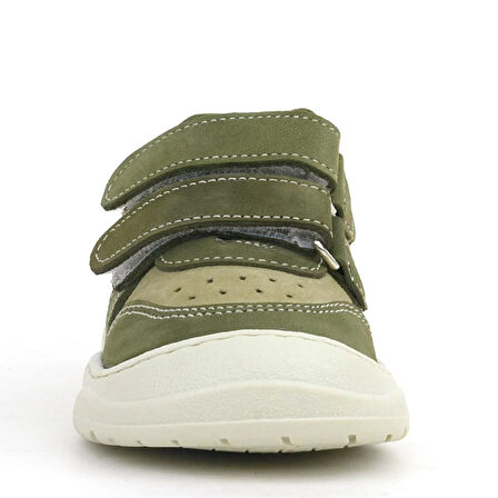 Rakerplus Schaggy Hakiki Deri Haki Yeşili Bebek Spor Ayakkabı