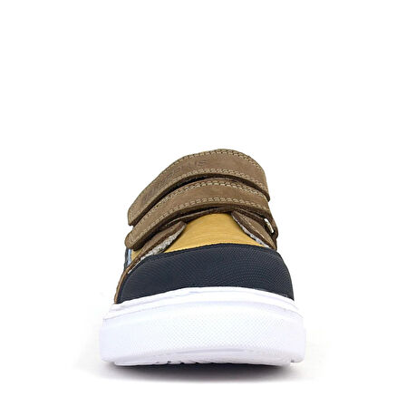 Rakerplus Hakiki Deri Taba Yüksek Taban Cırtlı Çocuk Günlük Spor Ayakkabı