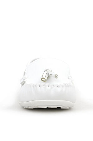 Rakerplus Beyaz Cilt Erkek Çocuk Makosen Ayakkabı