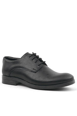 Rakerplus Siyah Mat Bağcıklı Oxford Çocuk Okul Ayakkabısı