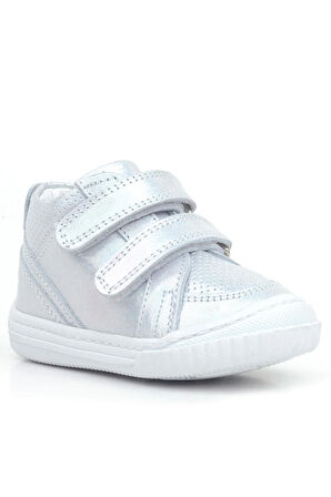 Rakerplus Raya Hakiki Deri Gümüş Simli Cırtlı Kız Bebek Bot