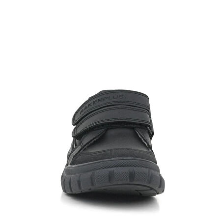 Rakerplus Hakiki Deri Siyah Cırtlı Günlük Spor Çocuk Okul Ayakkabı