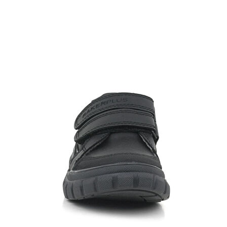 Rakerplus Hakiki Deri Siyah Cırtlı Günlük Spor Çocuk Okul Ayakkabı