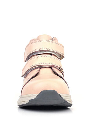 Rakerplus Hakiki Deri Pembe Cırtlı Spor Kız Bebek Bot