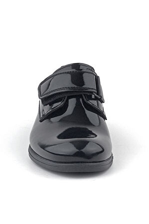 Rakerplus Siyah Rugan Cırt Cırtlı Oxford Çocuk Okul Ayakkabısı