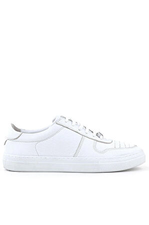 Rakerplus Hakiki Deri Beyaz Kız Çocuk Günlük Sneaker Ayakkabı