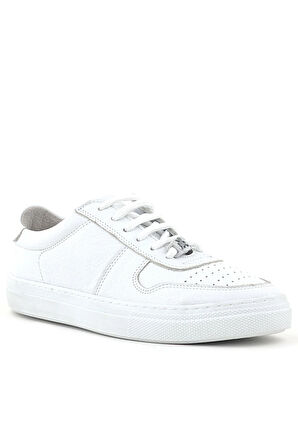 Rakerplus Hakiki Deri Beyaz Kız Çocuk Günlük Sneaker Ayakkabı