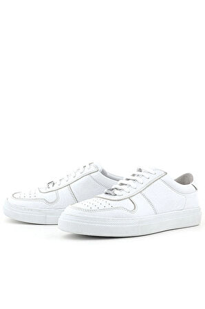 Rakerplus Hakiki Deri Beyaz Kız Çocuk Günlük Sneaker Ayakkabı