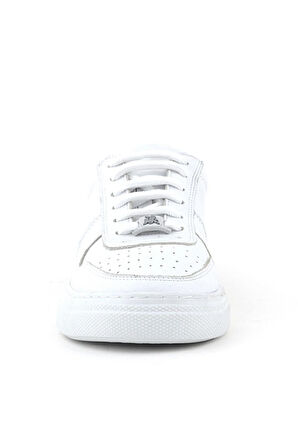 Rakerplus Hakiki Deri Beyaz Kız Çocuk Günlük Sneaker Ayakkabı