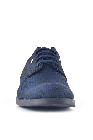 Rakerplus Lacivert Metal Detaylı Takım Elbise Çocuk Klasik Ayakkabı