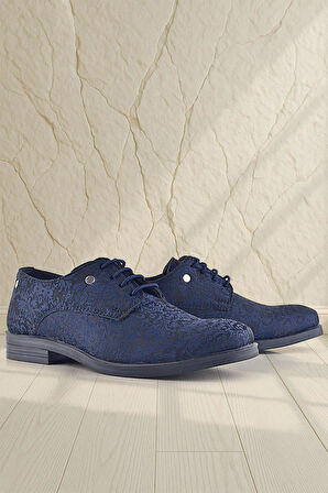 Rakerplus Lacivert Metal Detaylı Takım Elbise Çocuk Klasik Ayakkabı