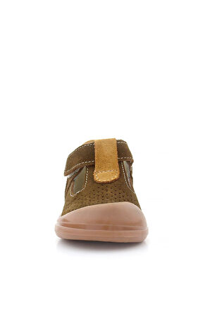 Rakerplus Shaun Hakiki Deri Kahverengi Taba Cırtlı Anatomik Bebek Sandalet