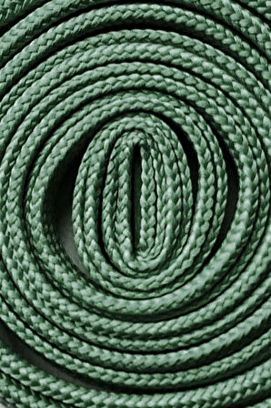 Yeşil 1 cm Kalınlığında 1 Çift Yassı Spor Ayakkabı Bağcığı