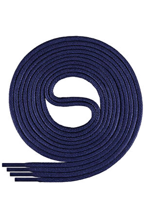 100 Cm 4 MM Lacivert Yuvarlak 1 Çift Ayakkabı Bağcığı