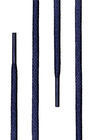 100 Cm 4 MM Lacivert Yuvarlak 1 Çift Ayakkabı Bağcığı