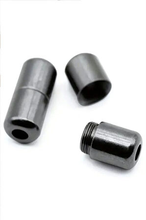 Ayarlanabilir 1 Çift Kırmızı Vidalı Kapsül Uçlu 6 MM Lastik Pratik Bağcık