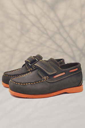 Rakerplus Simurg Hakiki Deri Cırtlı Spor Erkek Çocuk Ayakkabı