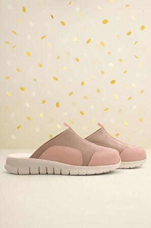 Heep Medikal Hakiki Deri Pudra Comfort Krem Tabanlı Spor Terlik