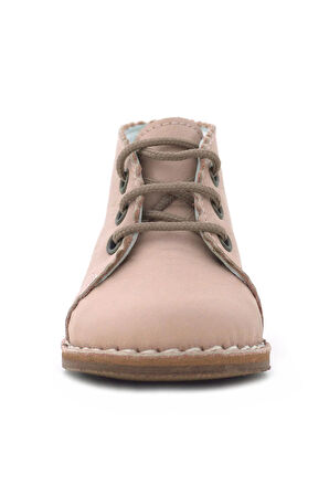 Rakerplus Tbons Özel Tasarım Handmade Hakiki Deri Pudra Kız Bebek Bot