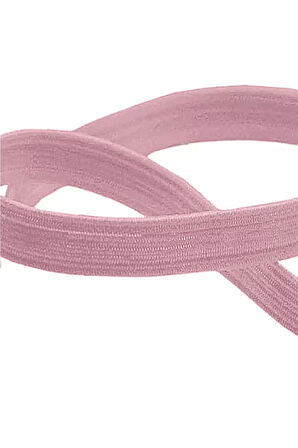 Pembe 12 mm 5 mt Dayanıklı Sert Yassı Elastik Şerit Lastik
