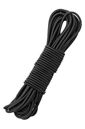 Siyah 5 Metre 2 mm Yuvarlak Lastik