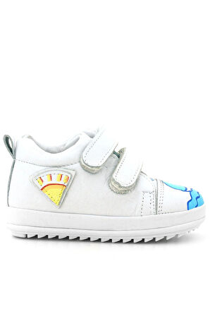 Rakerplus Tbons Özel Tasarım Scrat Hakiki Deri Beyaz İlk Adım Ayakkabısı