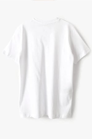Rakerplus Beyaz  Pamuk Unisex Kısa Kollu Çocuk Tişört