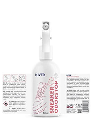 Duver 100 ml Sneaker OdorStop Ayakkabı Koku Giderici Sprey