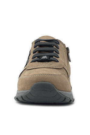 Rakerplus Hakiki Deri Kum Fermuarlı Bağcıklı Erkek Çocuk Spor Okul Ayakkabı