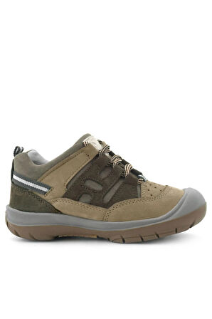 Rakerplus Hakiki Deri Vizon Kahverengi Bağcıklı Çocuk Outdoor Ayakkabı