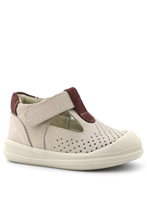 Rakerplus Shaun Hakiki Deri Lila Mor Cırtlı Anatomik Bebek Sandalet