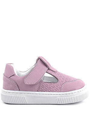 Rakerplus Bheem Hakiki Deri Pudra Cırtlı Bebek Sneaker Sandalet