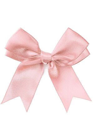 10 Adet Pembe Saten Geniş Fiyonk Süsleme Kurdele Seti