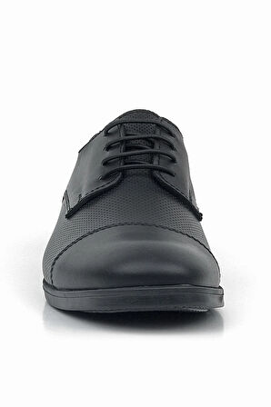 Rakerplus Siyah Mat Bağcıklı Oxford Çocuk Klasik Ayakkabı